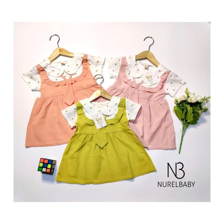 Dress-Anak-Perempuan-Kerah-Ruffle